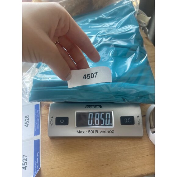 House Of Harlow Satin Wide Leg Pants Size 4 Turquoise Blue Revolve High Rise - Picture 6 of 6